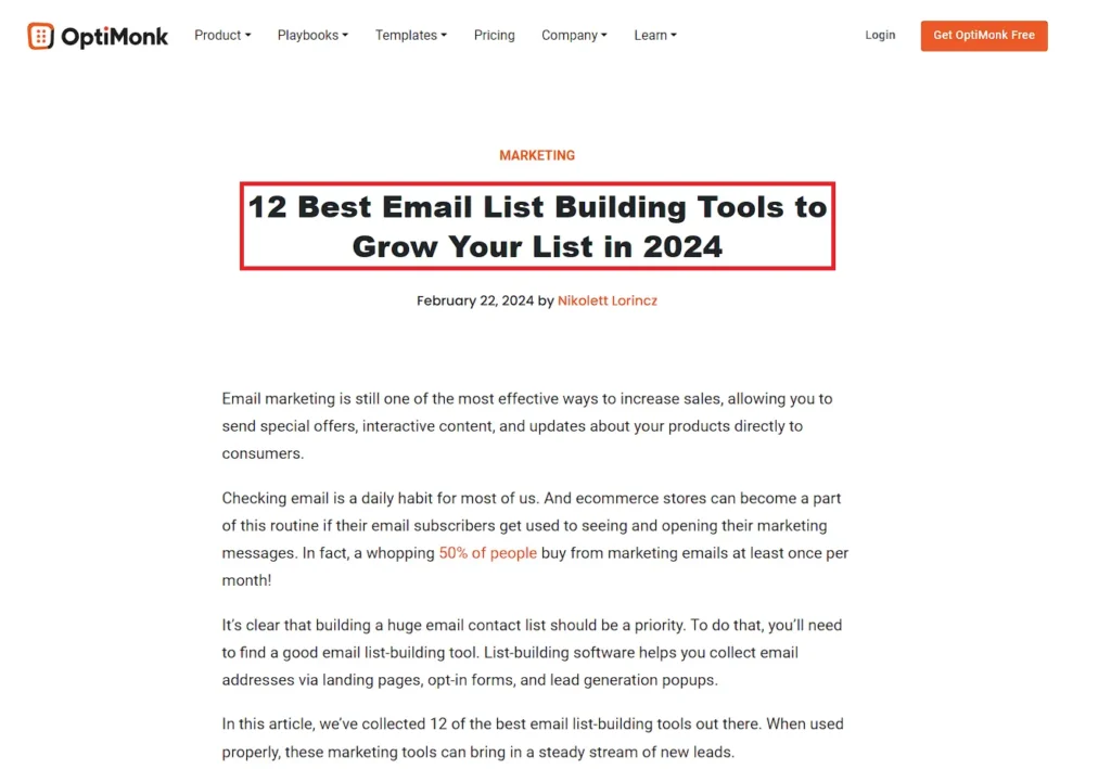 email list building tools