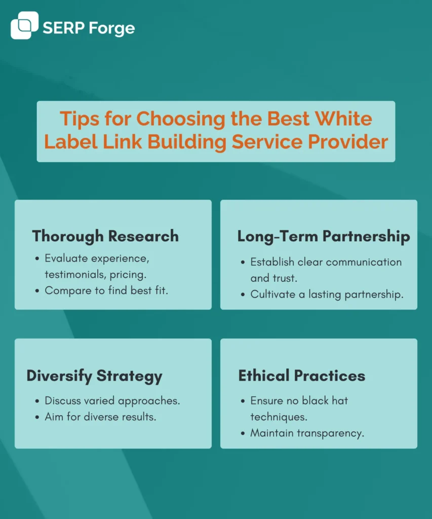 tips for choosing white label link building