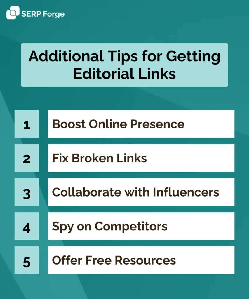 tips for getting editorial links