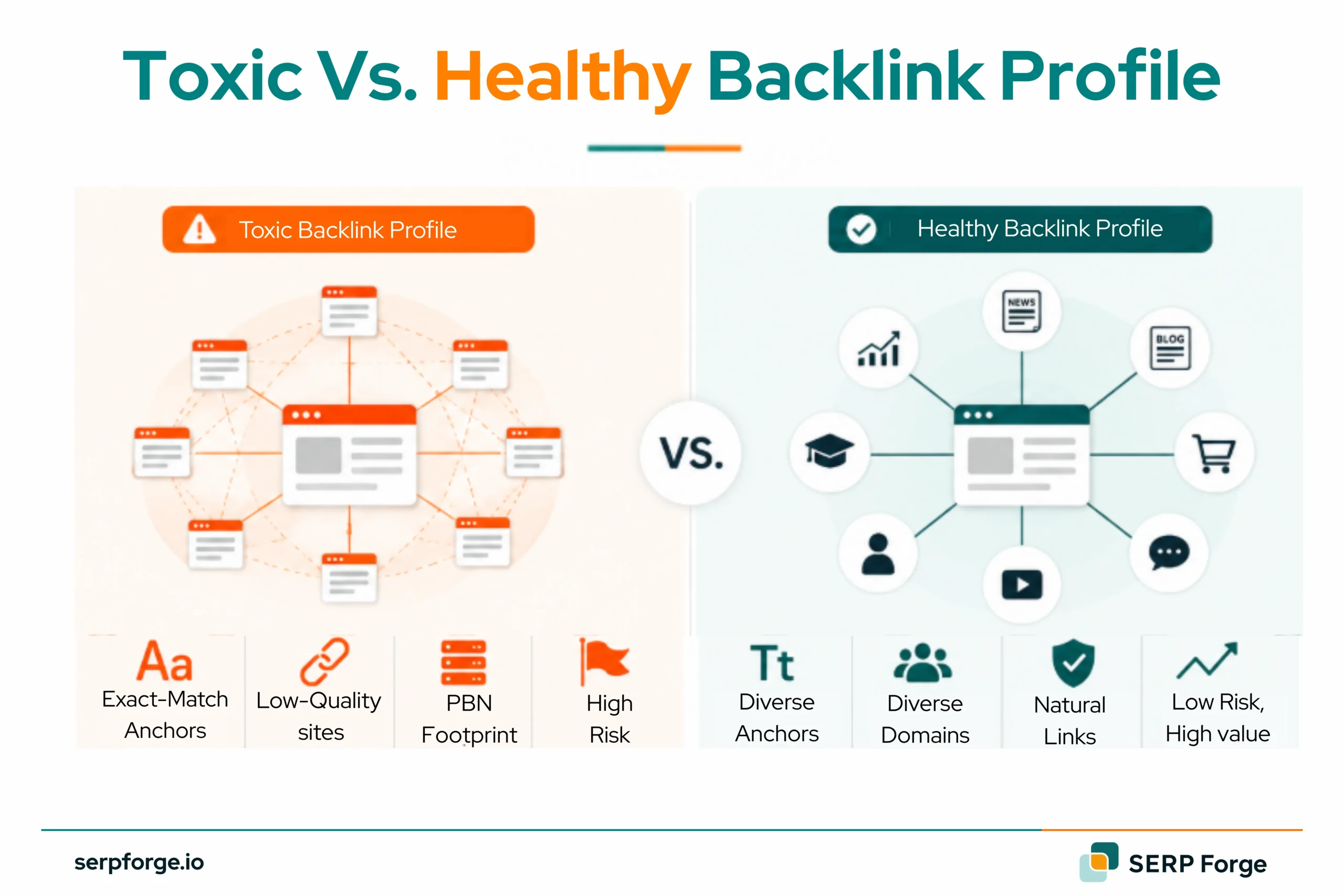 Toxic Vs Healthy Backlink Profile