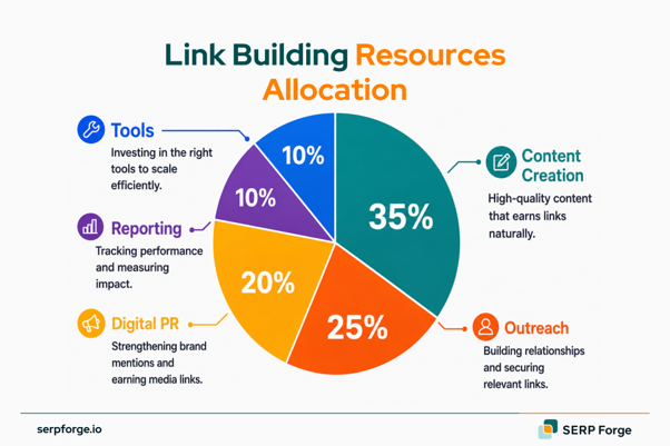 Link Building Resources Allocation