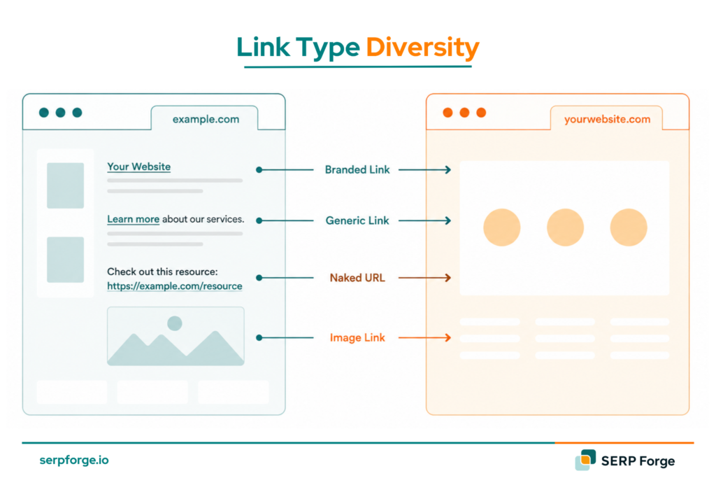 Link Type Diversity