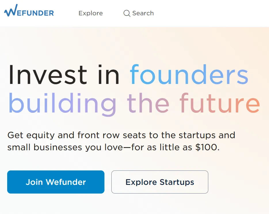 Wefunder crowdfunding