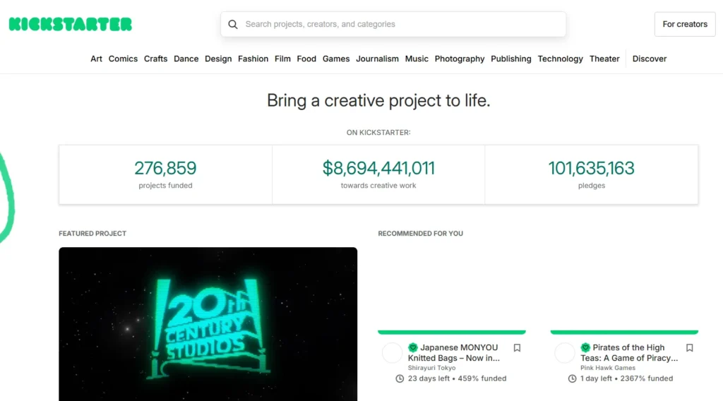 Kickstarter crowdfunding