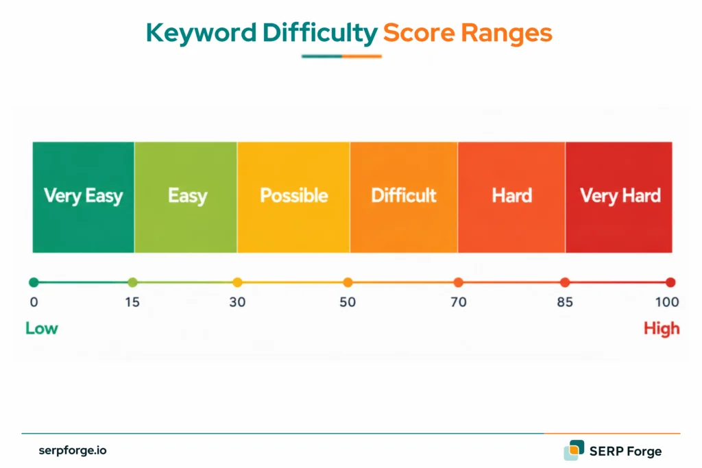 Keyword Difficulty Score Range