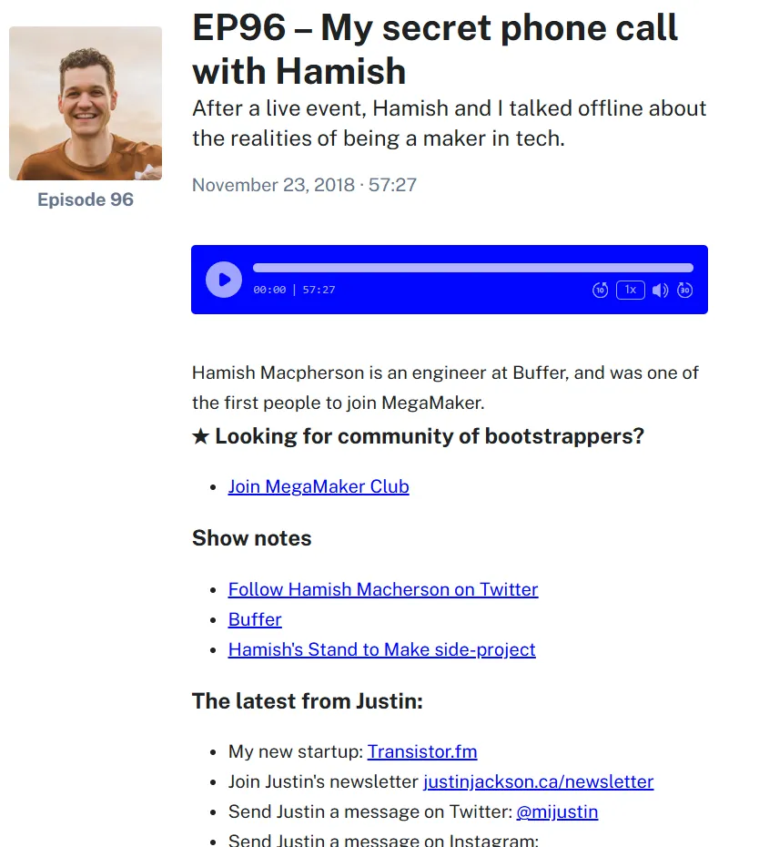 Podcast link building
