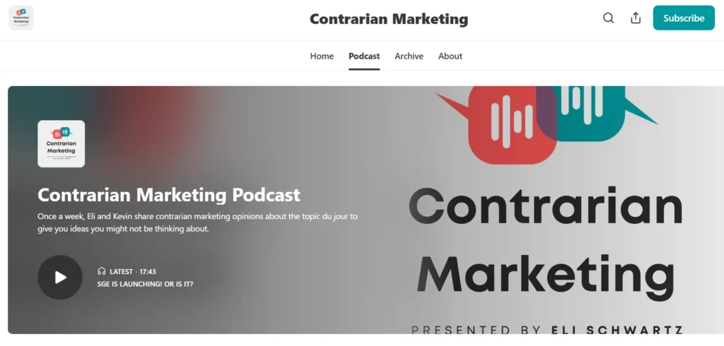 Contrarian Marketing Contrarian Marketing