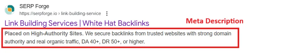 meta description meta description