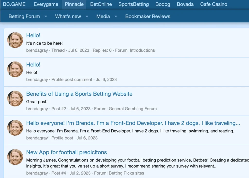Forum spam Forum spam
