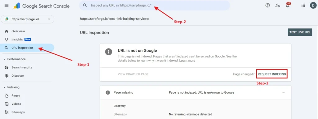 Submit backlinks manually Submit backlinks manually