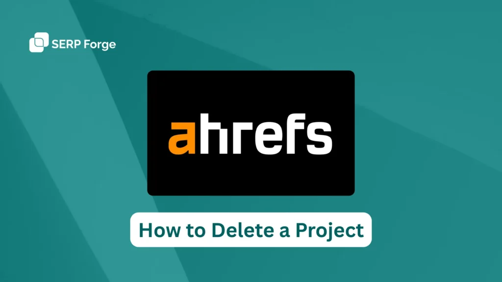 How to Delete a Project