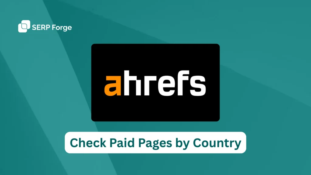 Check Paid Pages by Country