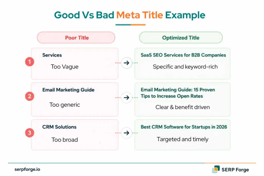 Good Vs Bad Meta Title Example