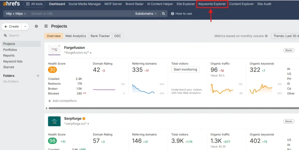 Keywords Explorer Tool Keywords Explorer Tool