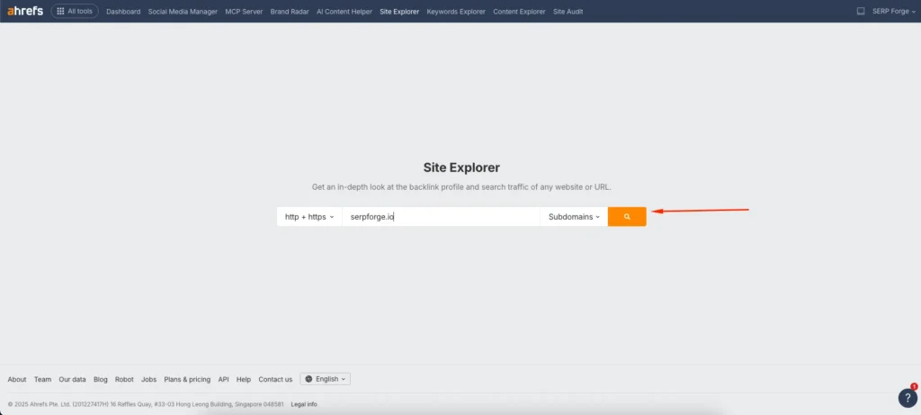 site explorer site explorer