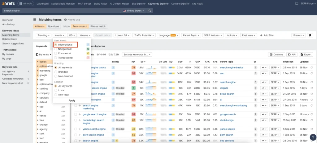 Keyword Explorer Keyword Explorer