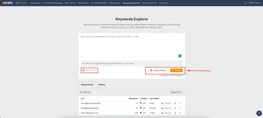 Keywords Explorer Keywords Explorer