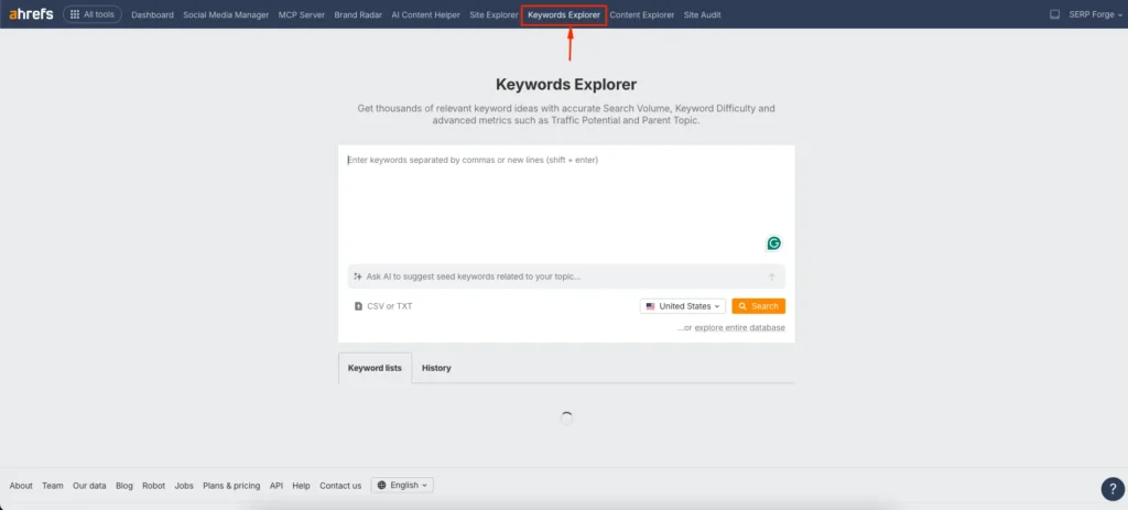 Keyword Explorer
