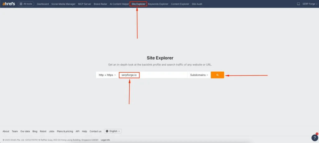 website URL and start the scan website URL and start the scan