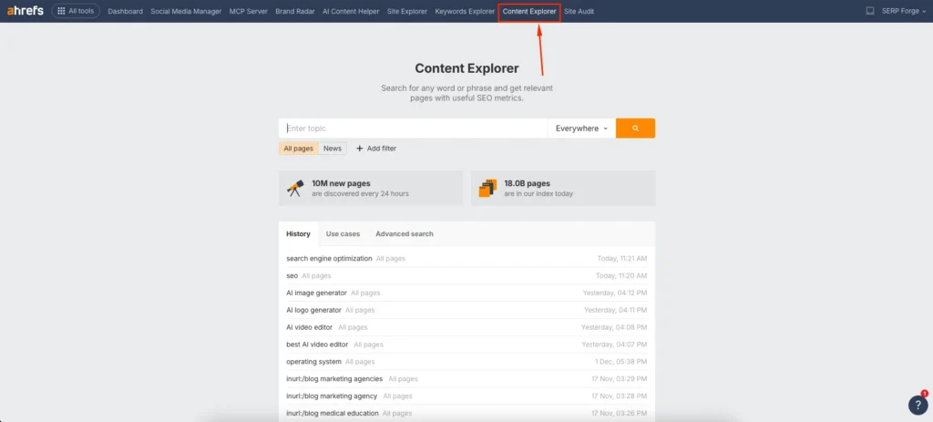 Content Explorer Content Explorer