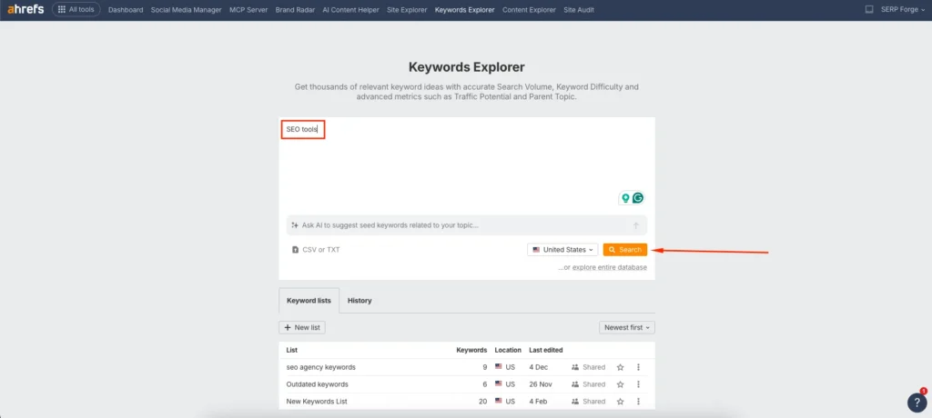Keyword Explorer
