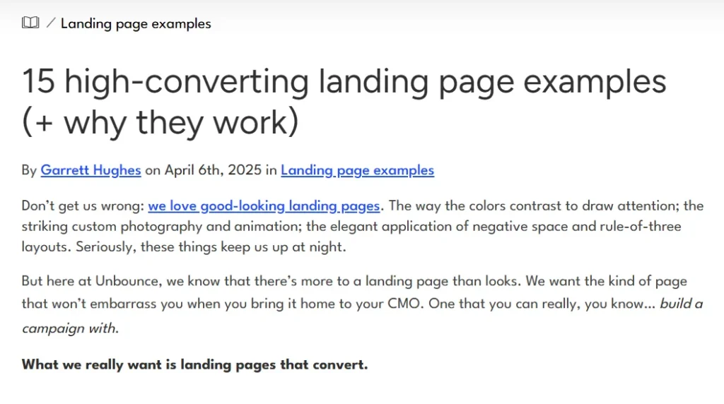 Examples or Inspiration Listicles Examples or Inspiration Listicles