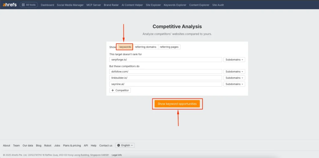 Keyword Opportunities