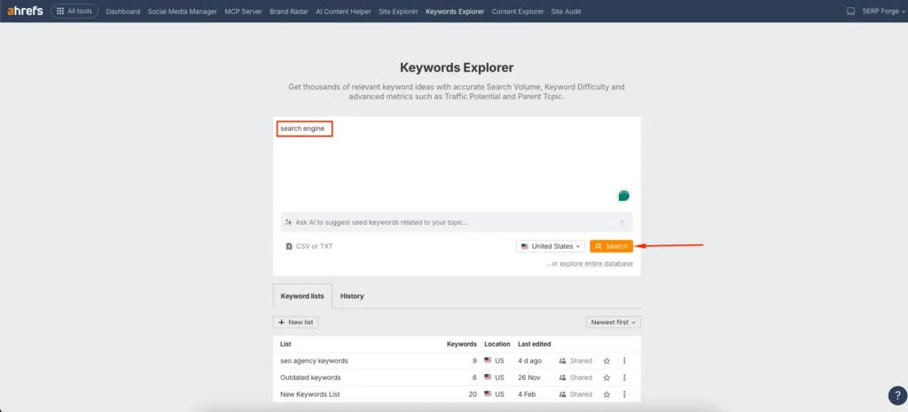 Keyword Explorer Keyword Explorer