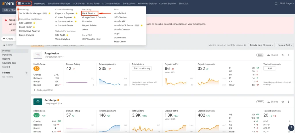 Rank Tracker Rank Tracker