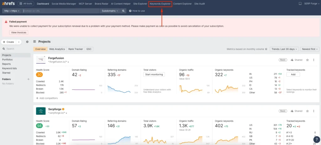 Keyword Explorer Keyword Explorer