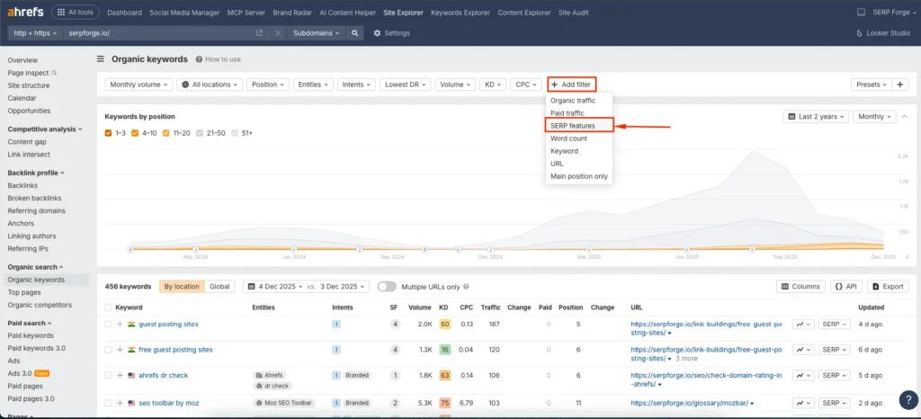 Add Filters Option Add Filters Option