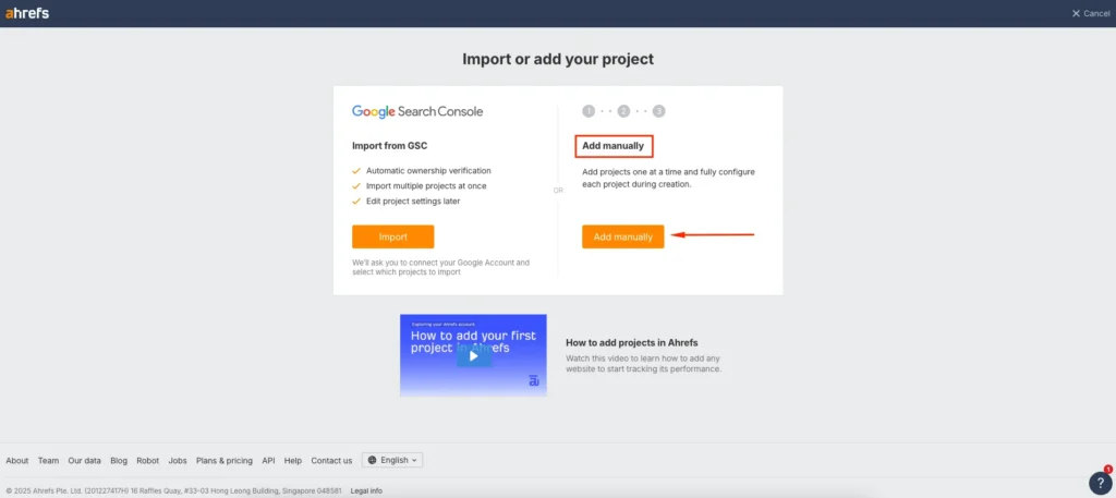 Add Manually Add Manually