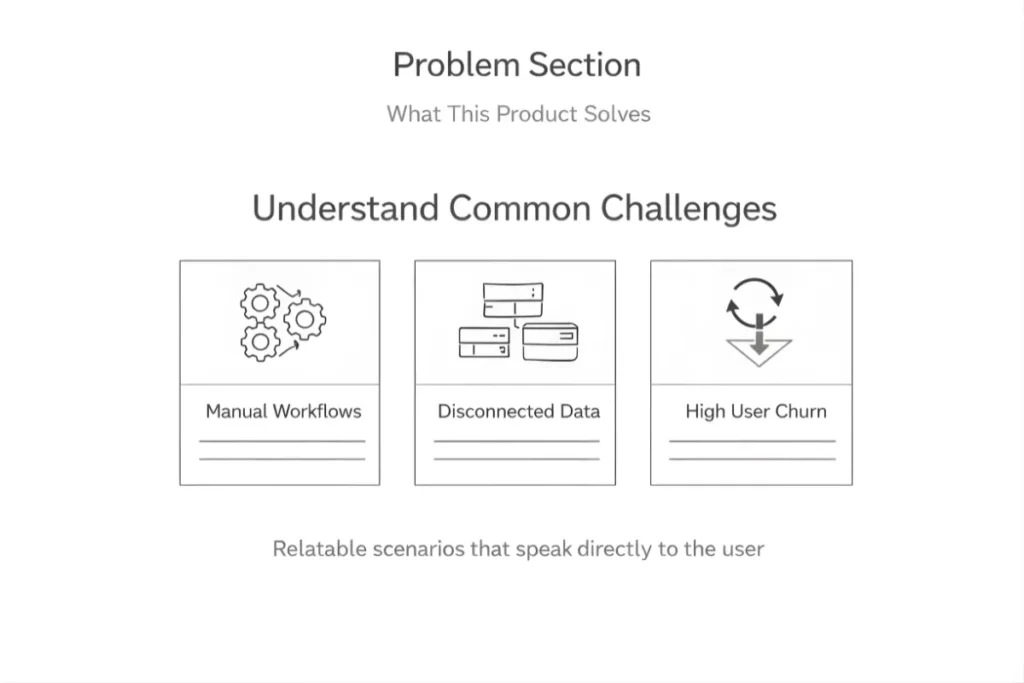 Problem Section (What the Product Solves)
