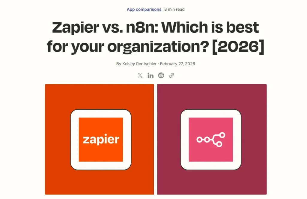 Zapier vs n8n