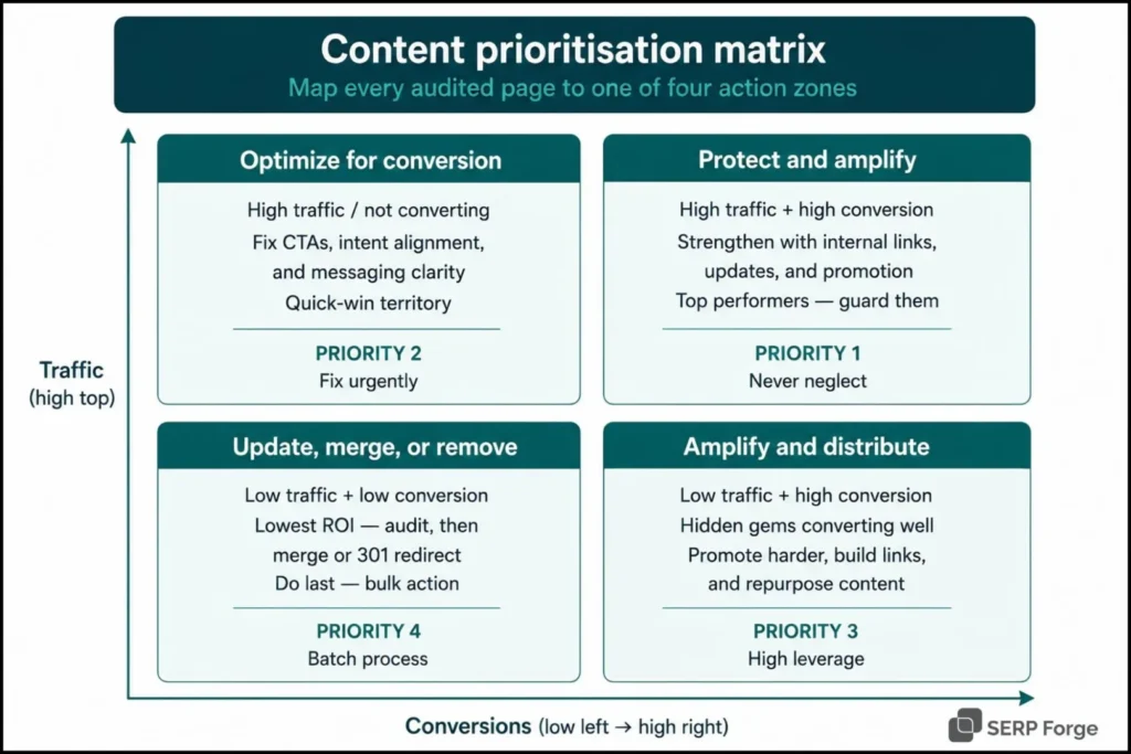 content priorisation matrix