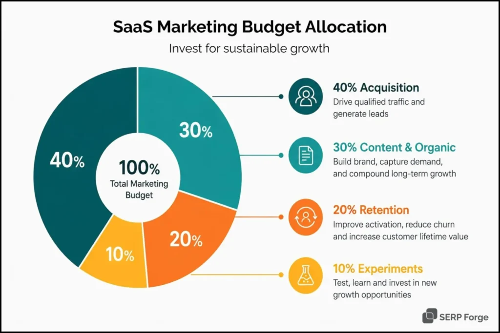 SaaS marketing budget