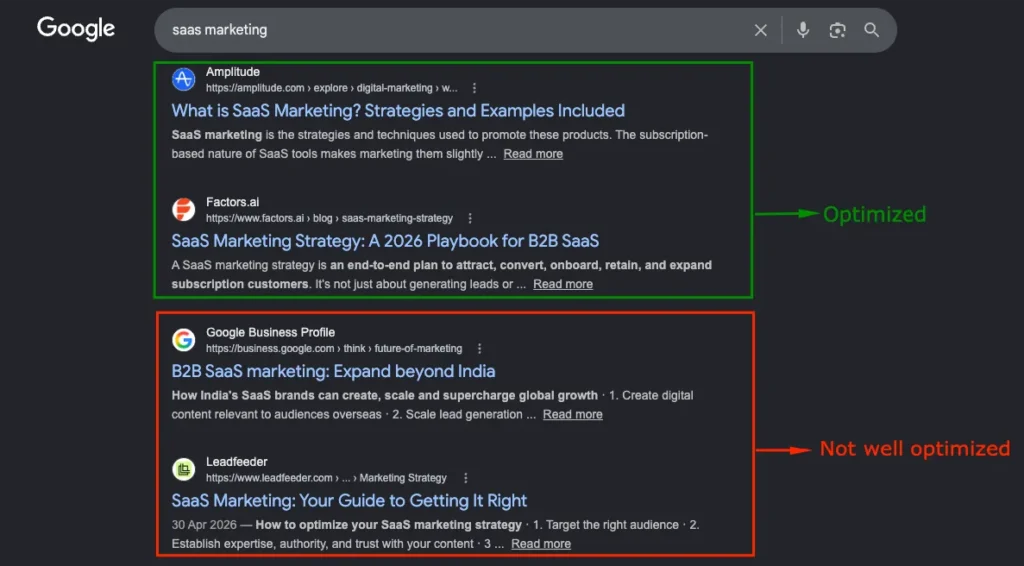 Title Tag and Meta Description for CTR