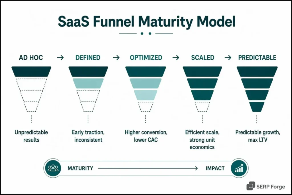 SaaS funnel maturity model