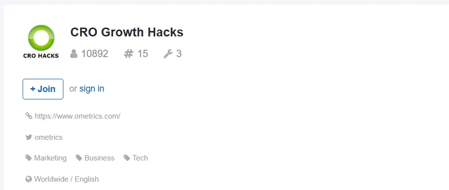 CRO Growth Hacks