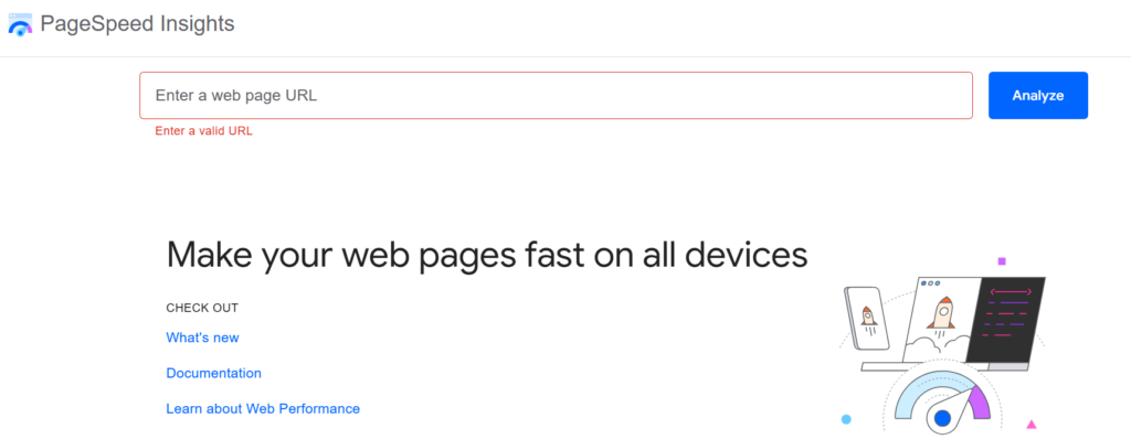 Page speed insights