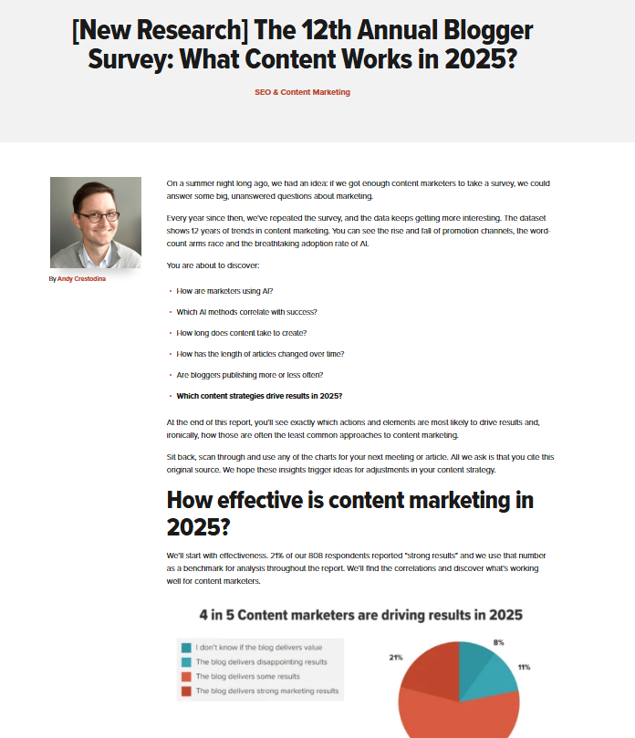 blogger survey