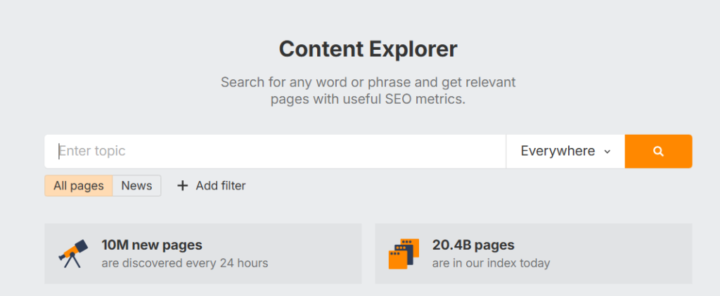 Content Explorer