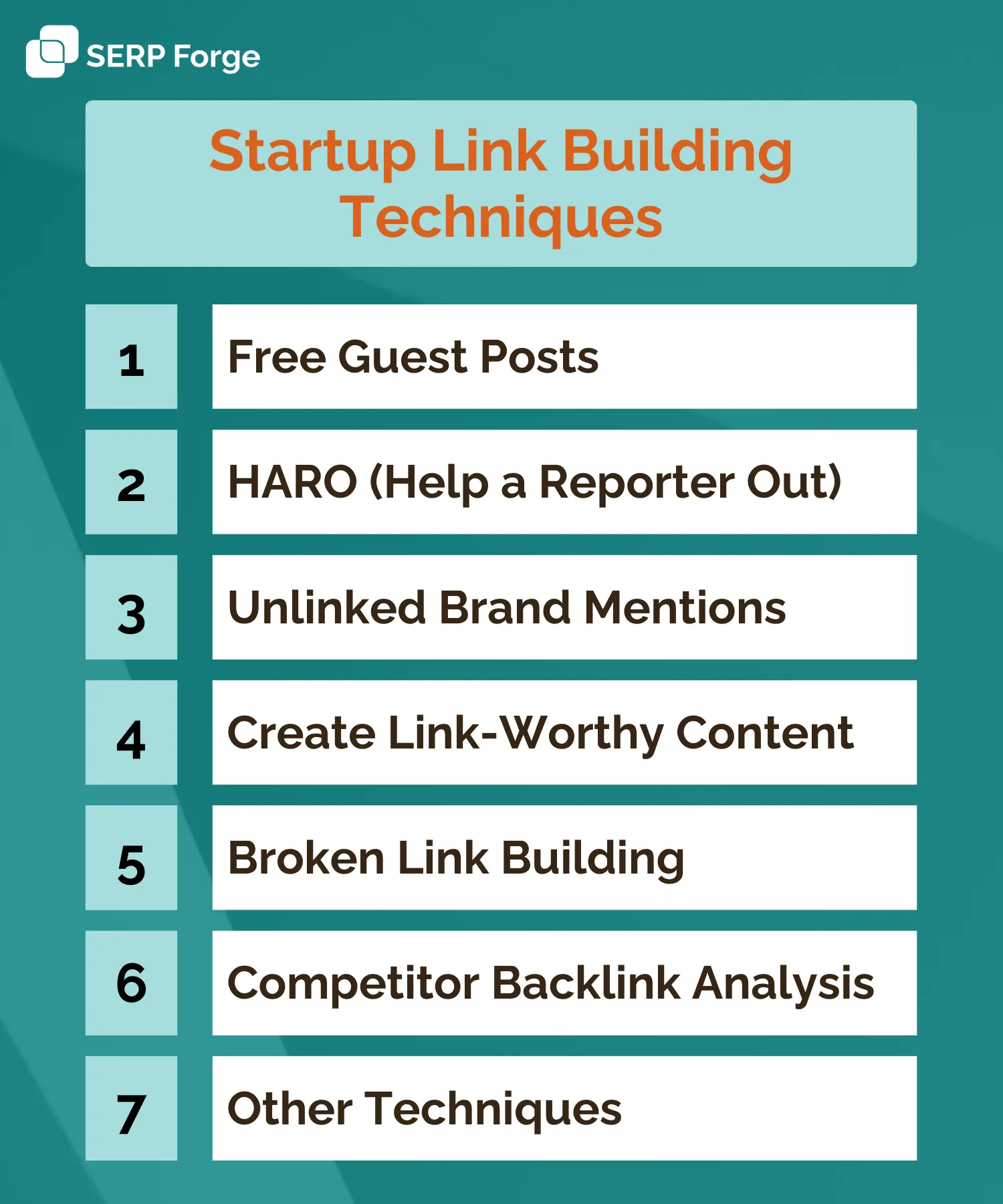 startup link building techniques
