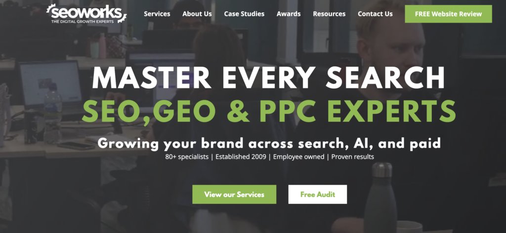 The SEO Works homepage